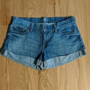 7 FOR ALL MANKIND JEAN SHORTS